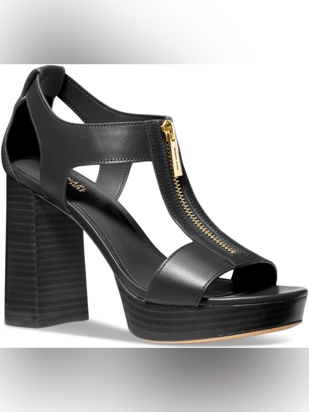 New Michael Kors Berkley T-Strap Sandal Platform Heel - Picture 10 of 10